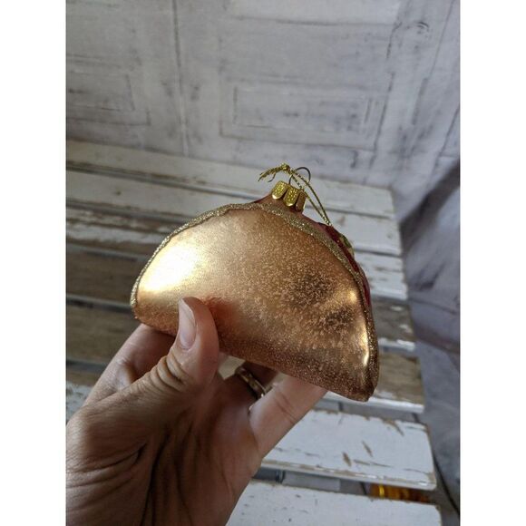 Taco Mexican glass ornament Xmas holiday tree - Picture 2 of 5